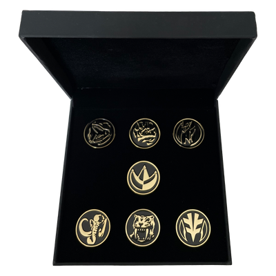 Power Rangers Power Coins 24K Gold Plated Pin Set (Comic Con Exclusive) - Icon Heroes 