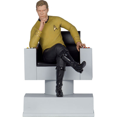 Star Trek TOS Captain Kirk on Chair Statue Bookend - Icon Heroes 