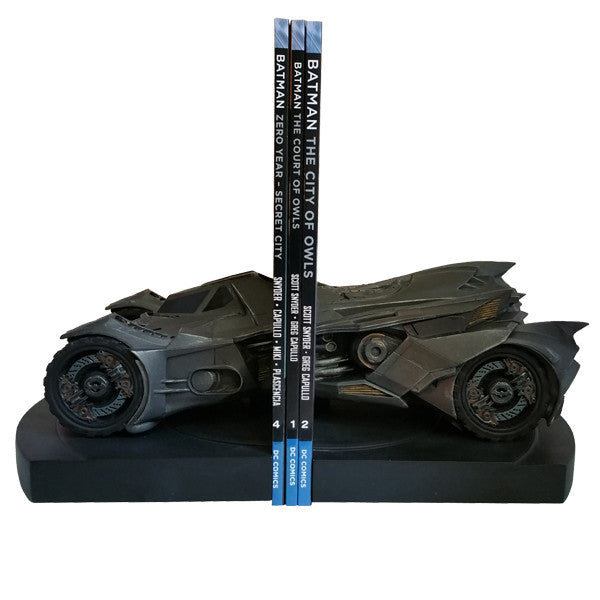 DC Comics Batman: Arkham Knight Batmobile Statue Bookend - Icon Heroes 
