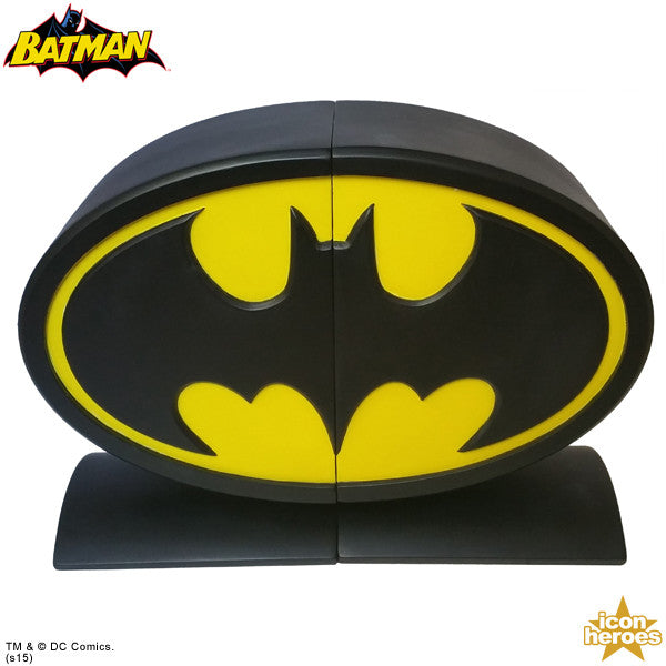DC Comics Batman Logo Bookends - Icon Heroes 