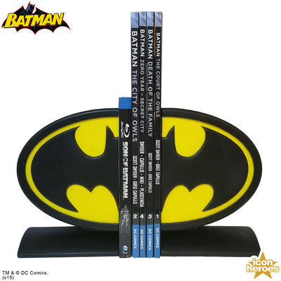 DC Comics Batman Logo Bookends - Icon Heroes 