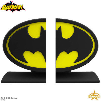 DC Comics Batman Logo Bookends - Icon Heroes 