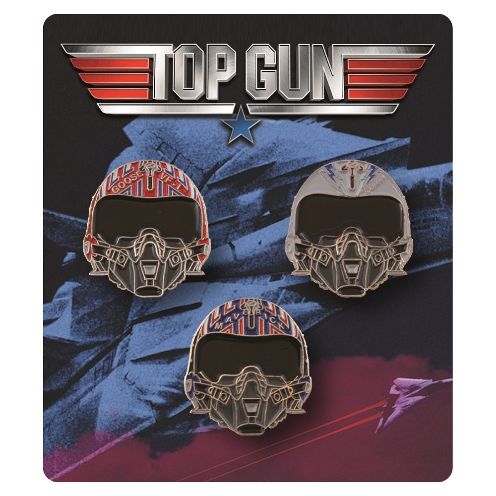 Helmets of Top Gun Collectible Enamel Pin Set Exclusive - Icon Heroes 