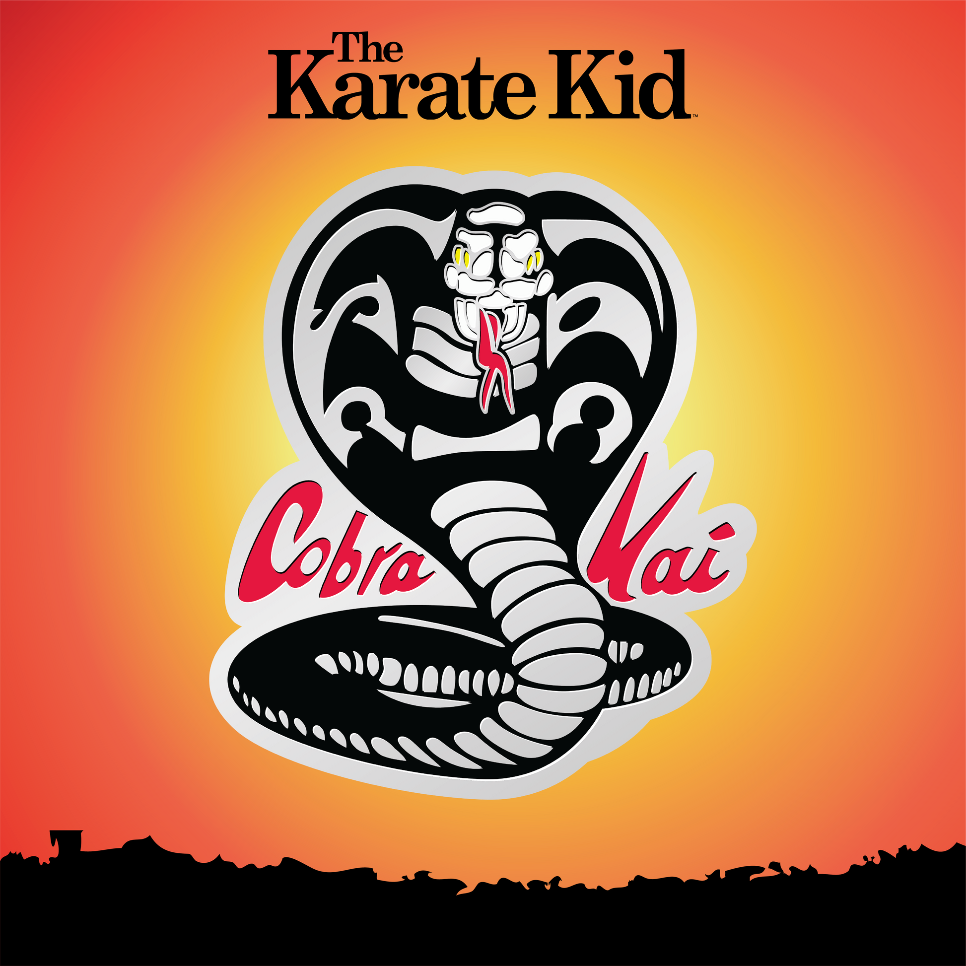 The Karate Kid Cobra Kai Logo Enamel Pin (Silver Edition) Exclusive - Icon Heroes 