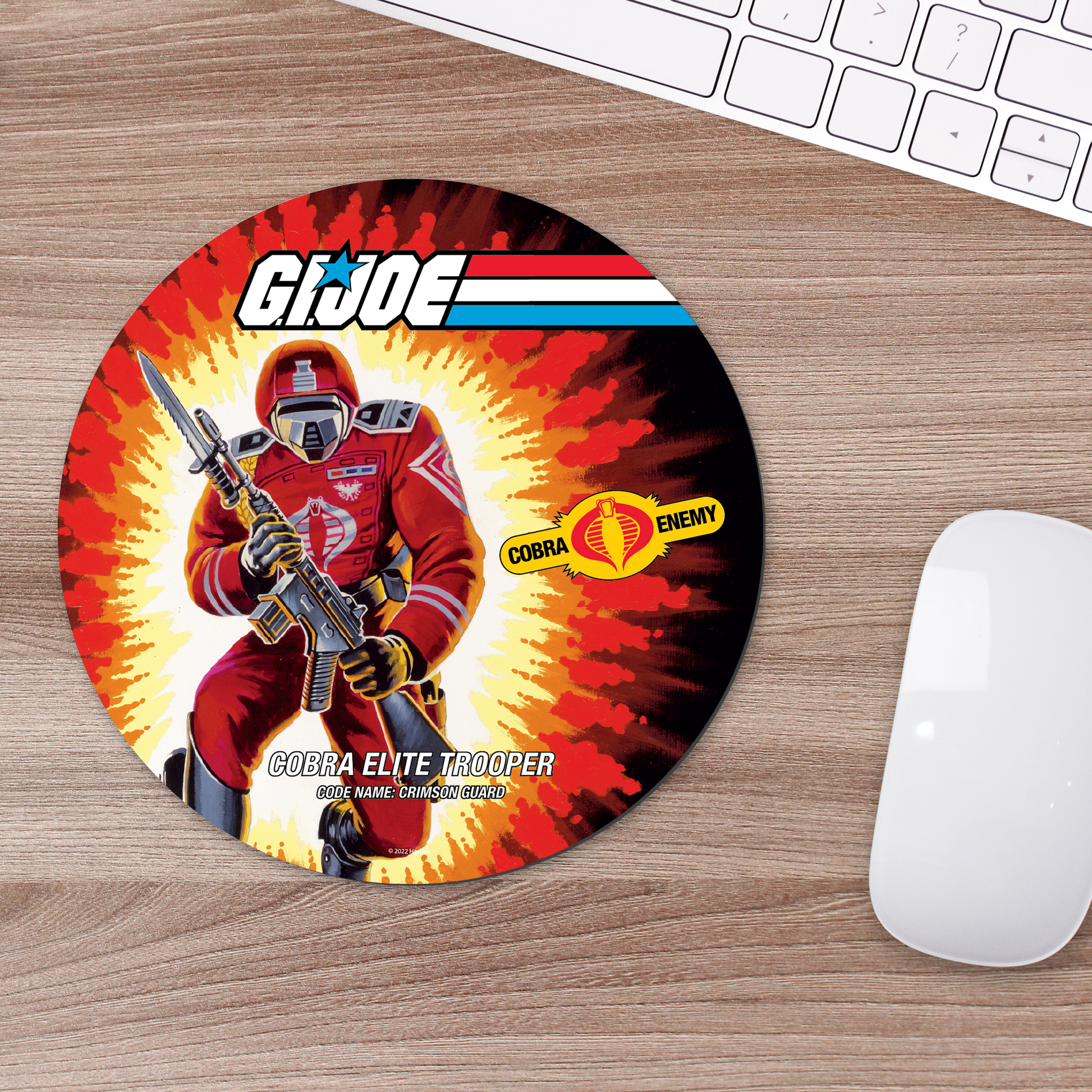 G.I. Joe Crimson Guard Retro Mouse Pad - Available 4th Quarter 2022 - Icon Heroes 