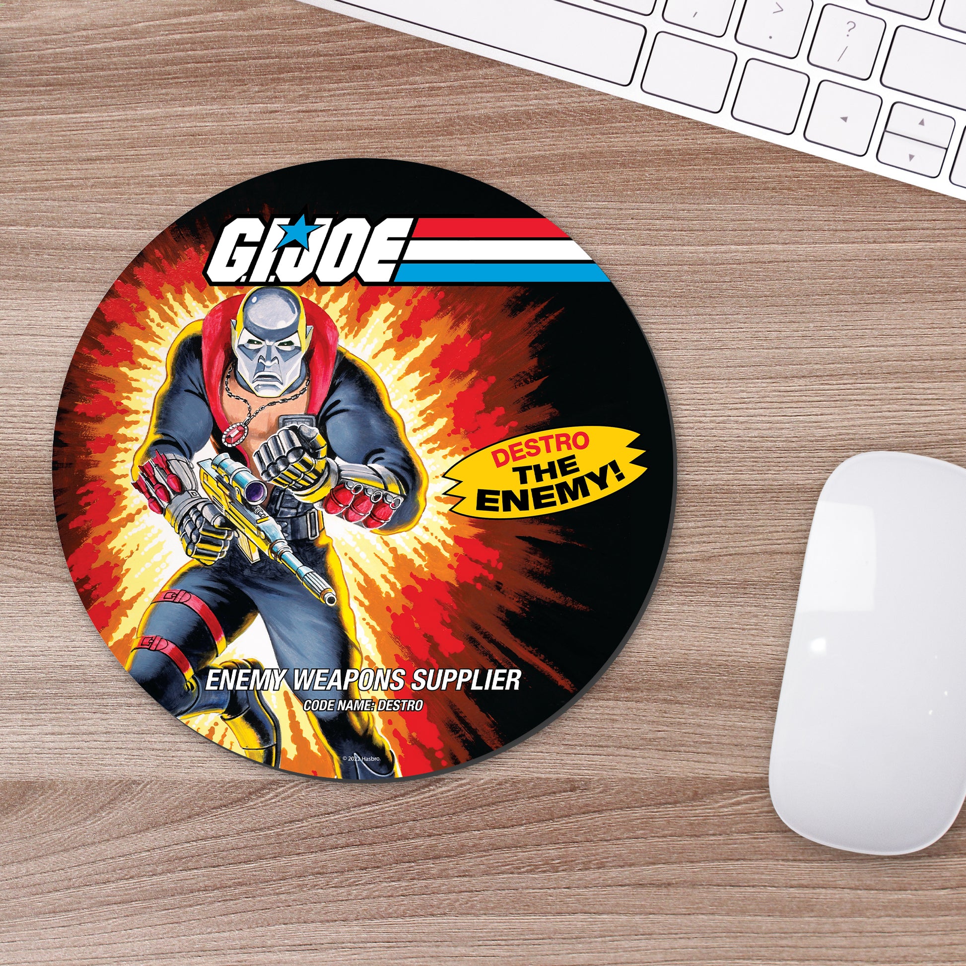 G.I. Joe Destro Retro Mouse Pad - Available 2nd Quarter 2022 - Icon Heroes 