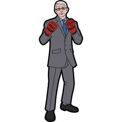 Dr. Fauci 'Beat Covid-19' Enamel Pin - Icon Heroes 