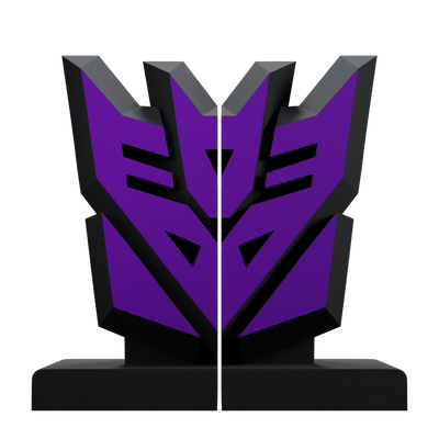 Transformers Decepticon Faction Bookend - Available 1st Quarter 2023 - Icon Heroes 