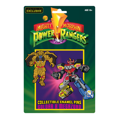 Power Rangers Goldar X Megazord Retro Pin Set (SDCC Exclusive) - Icon Heroes 