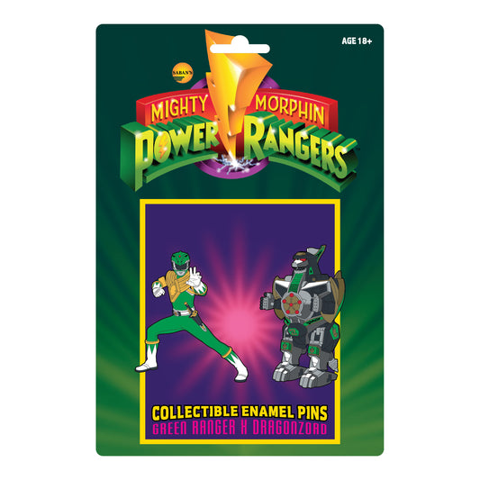 Power Rangers Green Ranger X Dragonzord Pin Set - Available 4th Quarter 2021 - Icon Heroes 