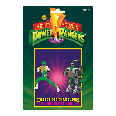 Power Rangers Green Ranger X Dragonzord Pin Set - Available 4th Quarter 2021 - Icon Heroes 