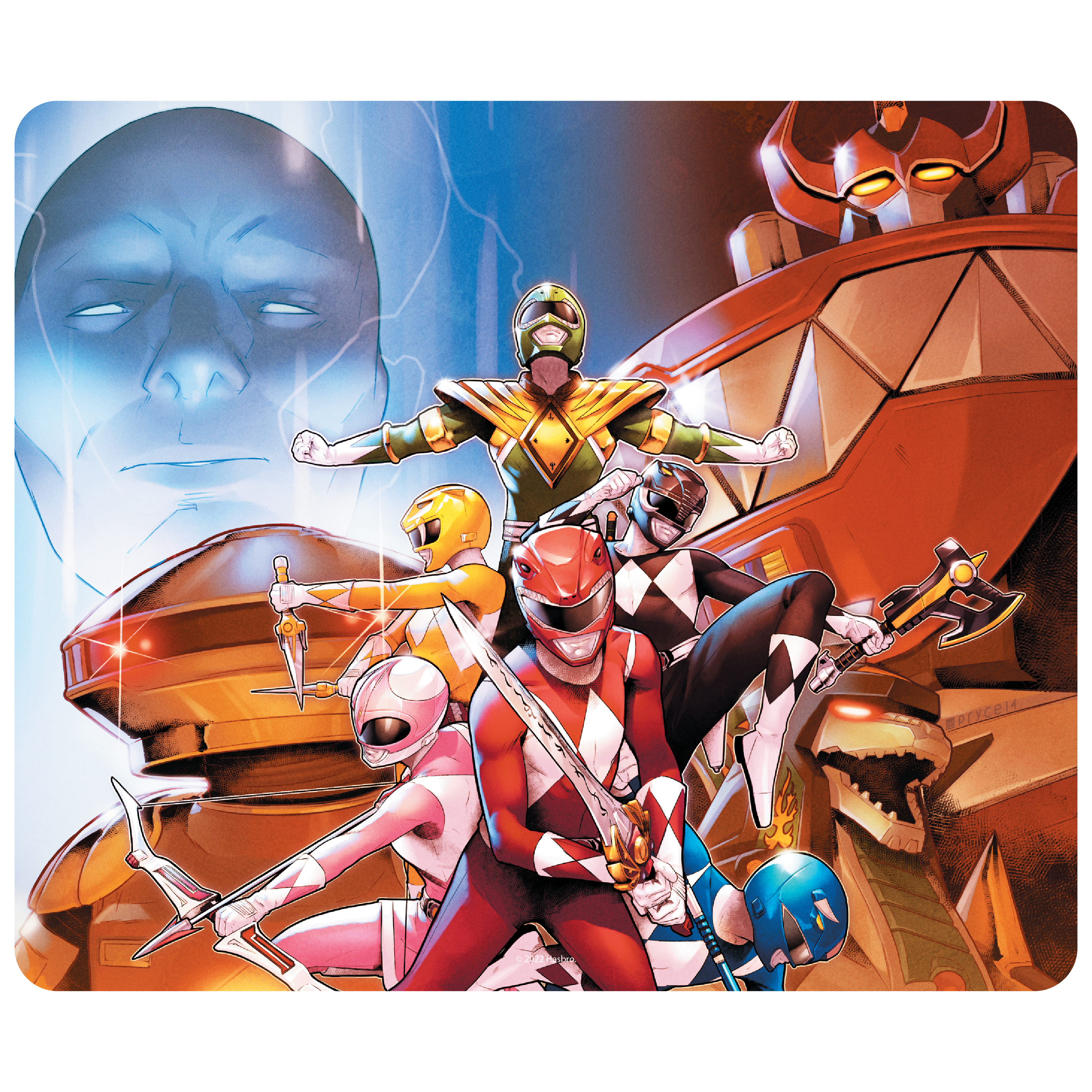Power Rangers Shattered Grid Mouse Pad – Icon Heroes