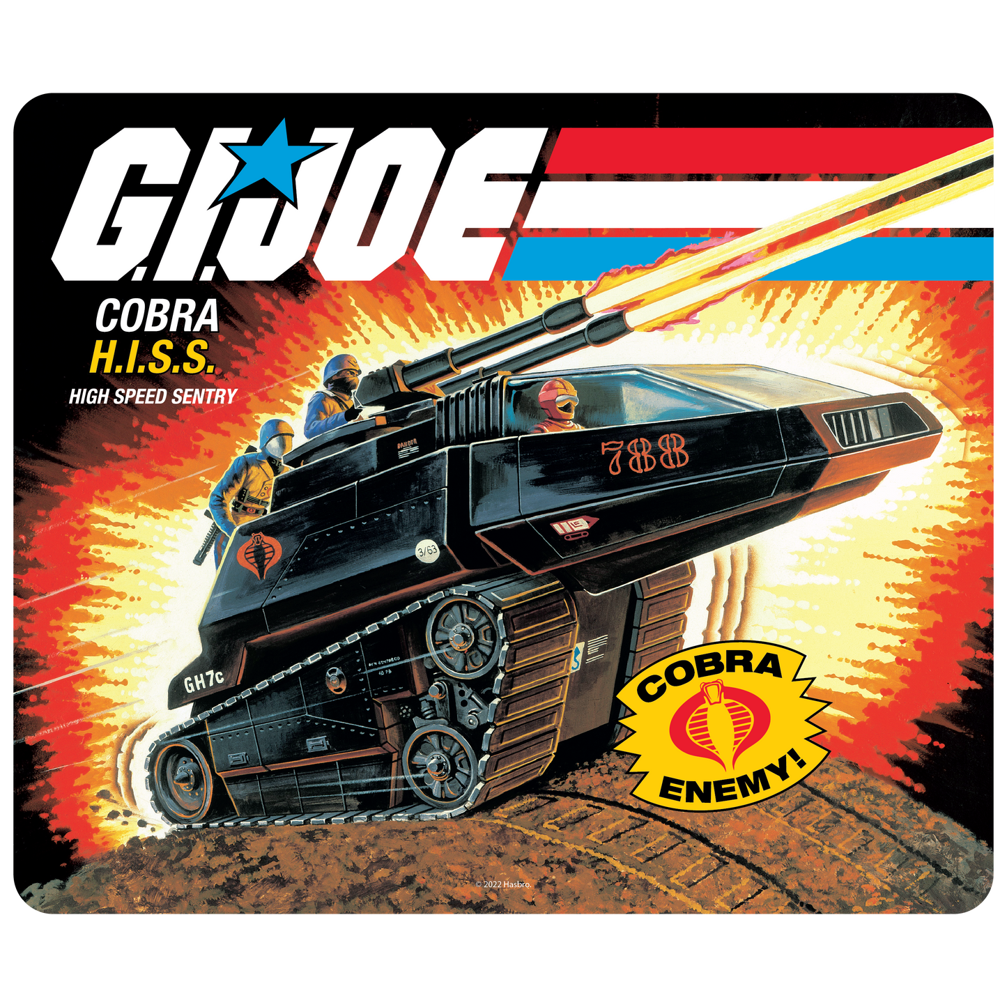G.I. Joe Cobra H.I.S.S. Mouse Pad - Available 3rd Quarter 2022 - Icon Heroes 