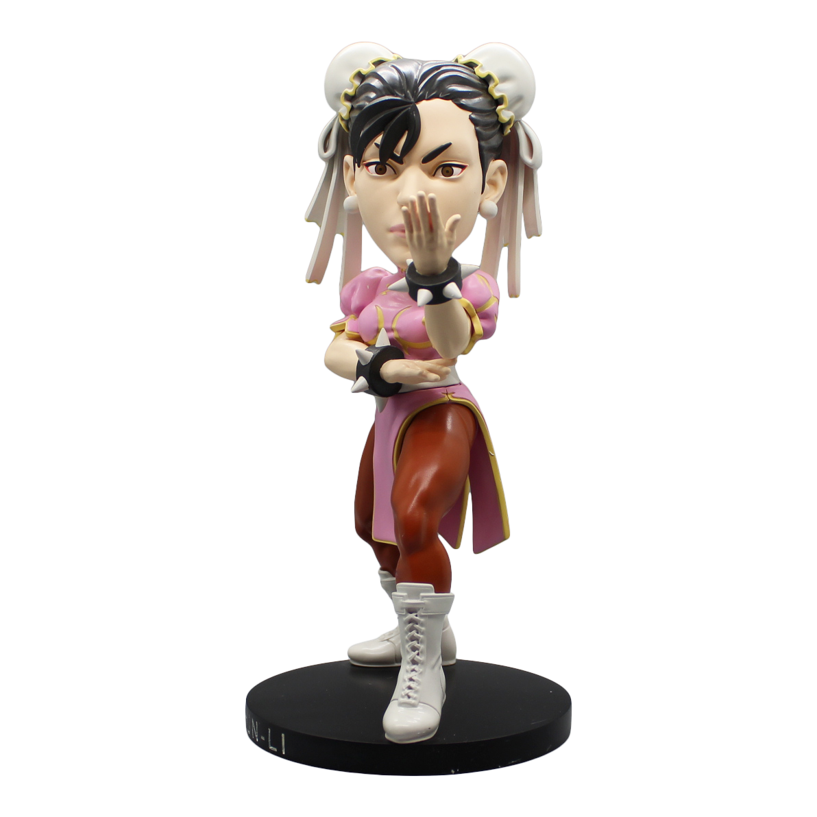 Street Fighter Chun-Li Pink Outfit Polystone Bobblehead (Convention Exclusive) - Icon Heroes 