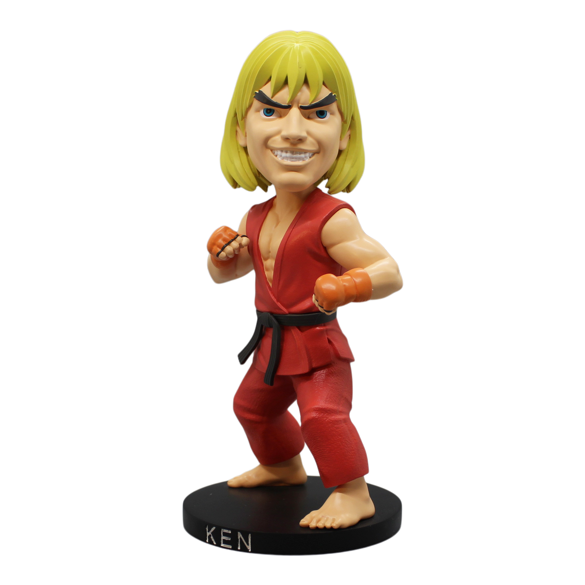 Street Fighter Ken Masters Polystone Bobblehead - Available 3rd Quarter 2021 - Icon Heroes 