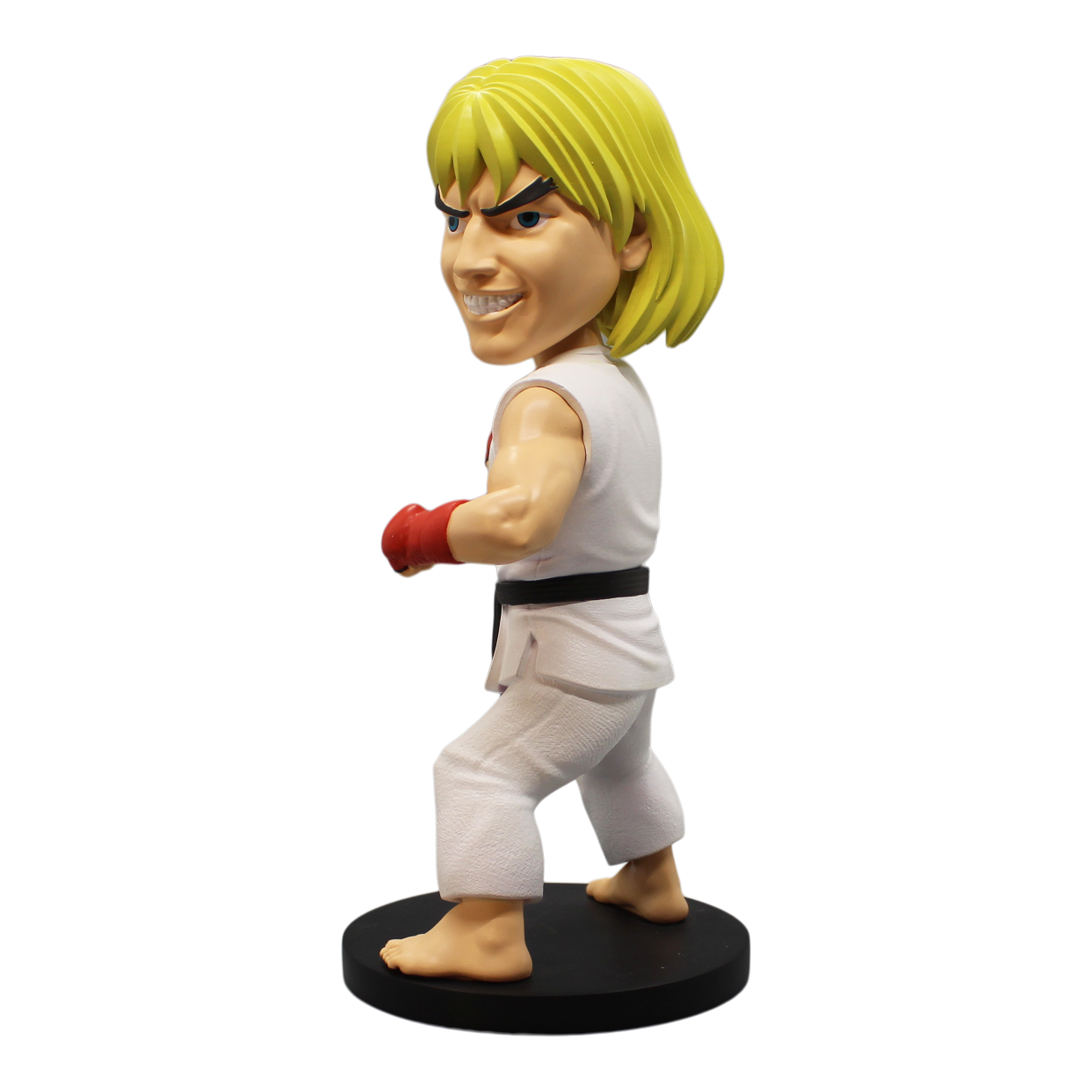 Street Fighter Ken Masters White Gi Polystone Bobblehead - Available 3rd Quarter 2021 - Icon Heroes 