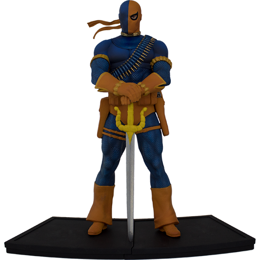 DC Comics The New Teen Titans Deathstroke Polystone Statue - Exclusive - Icon Heroes 