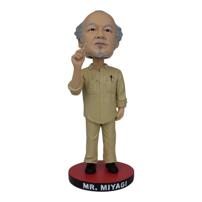 The Karate Kid Mr. Miyagi Polystone Bobblehead - Icon Heroes 