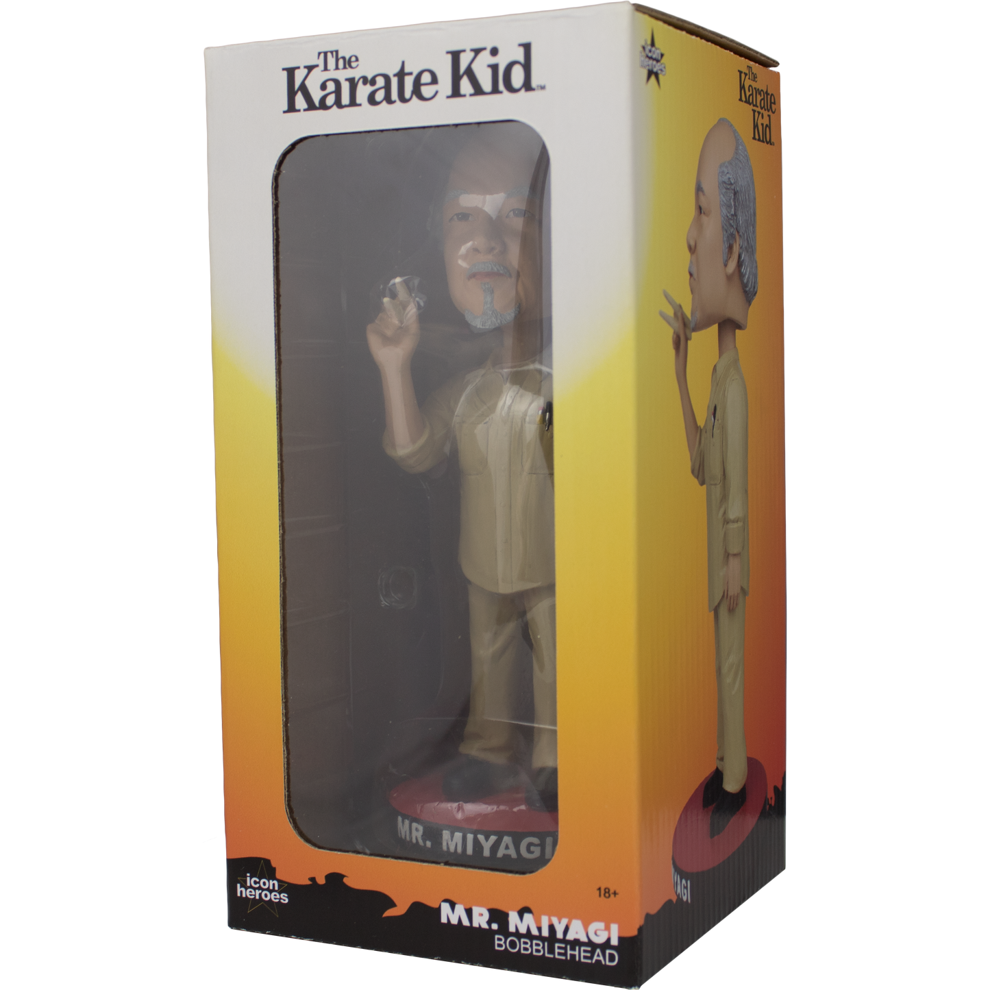 The Karate Kid Mr. Miyagi Polystone Bobblehead - Icon Heroes 