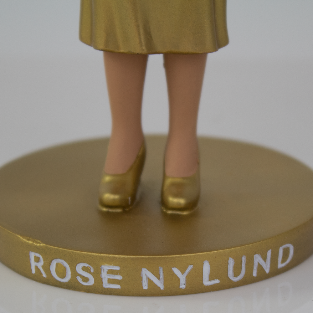 The Golden Girls Rose Nylund Gold Dress Polystone Bobblehead - Exclusive - Icon Heroes 