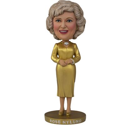 The Golden Girls Rose Nylund Gold Dress Polystone Bobblehead - Exclusive - Icon Heroes 