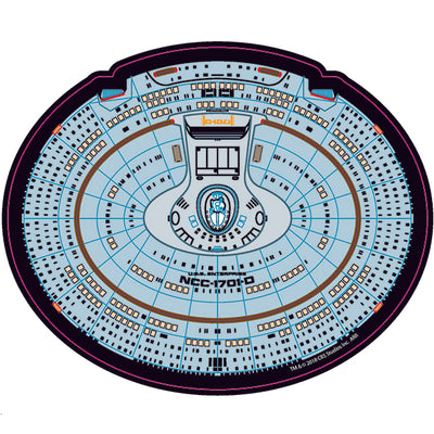 Star Trek TNG NCC-1701-D Saucer Mouse Pad - Exclusive - Icon Heroes 