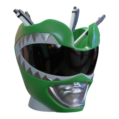 Power Rangers Green Ranger Helmet Pen Holder - Available 4th Quarter 2022 - Icon Heroes 
