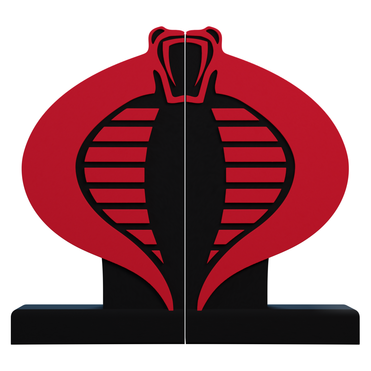 G.I. Joe Cobra Logo Bookend - Available 1st Quarter 2022 - Icon Heroes 