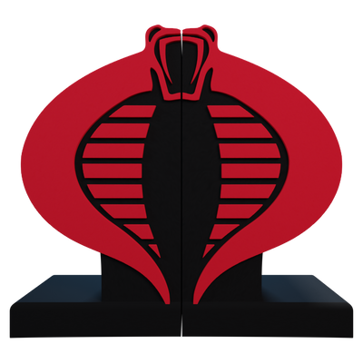 G.I. Joe Cobra Logo Bookend - Available 1st Quarter 2022 - Icon Heroes 