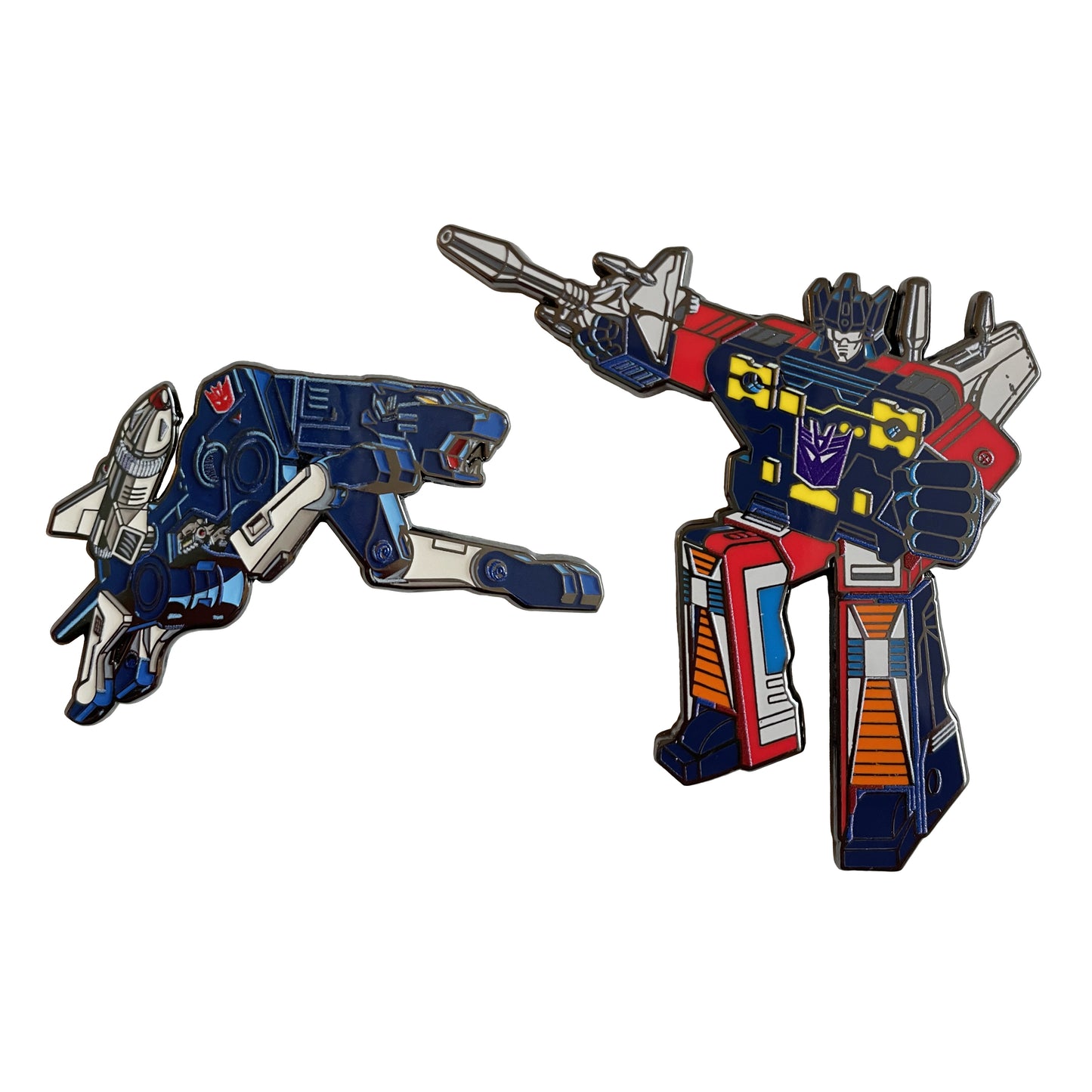 Transformers Ravage X Rumble Retro Pin Set - Icon Heroes 