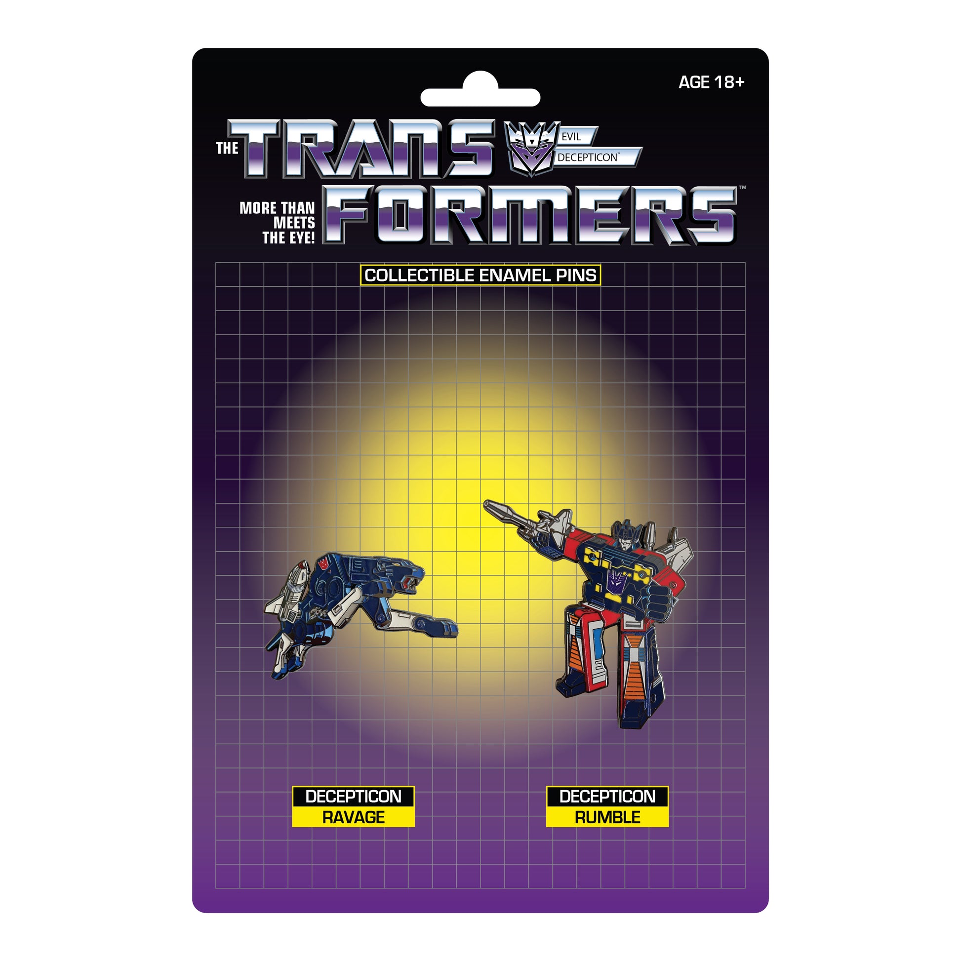 Transformers Ravage X Rumble Retro Pin Set - Available 4th Quarter 2022 - Icon Heroes 