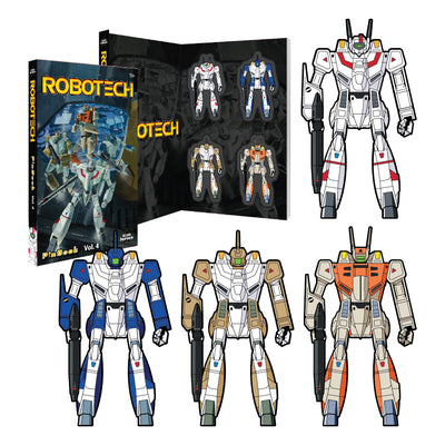 Robotech Enamel Pins Vermillion Squadron PinBook Vol. 4 - Icon Heroes 
