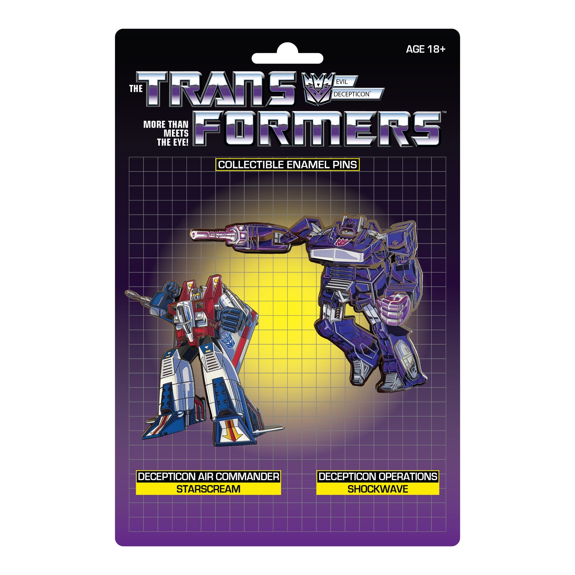 Transformers Shockwave X Starscream Retro Pin Set - Available 4th Quarter 2022 - Icon Heroes 