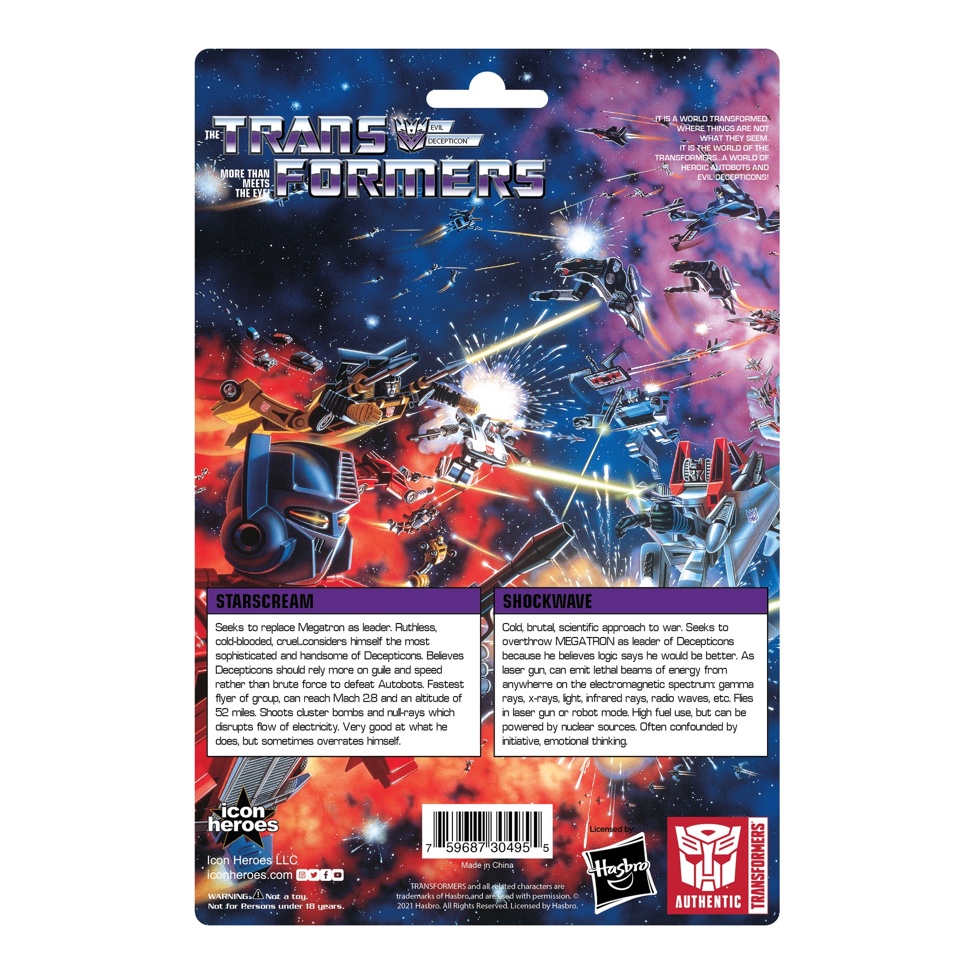 Transformers Shockwave X Starscream Retro Pin Set - Available 2nd Quarter 2022 - Icon Heroes 