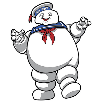 Ghostbusters Stay Puft Marshmallow Man Action Pin - Available 3rd Quarter 2021 - Icon Heroes 